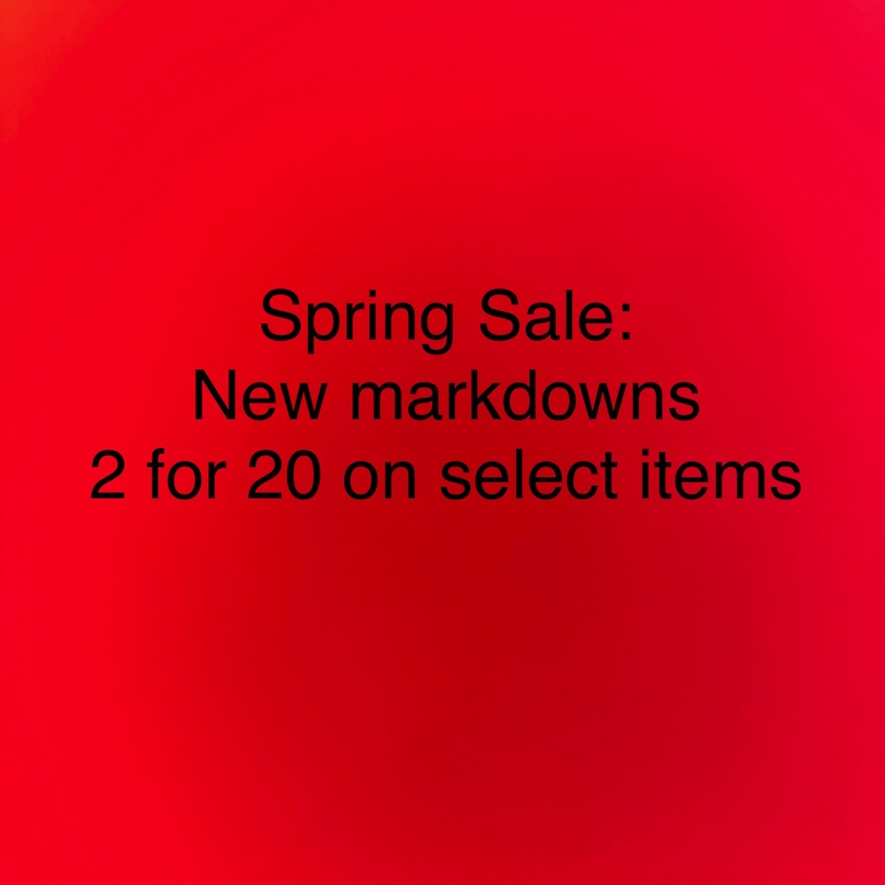 Red Promotional Graphic - Spring Sale